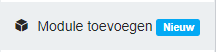 Module toevoegen knop onder het tandwiel