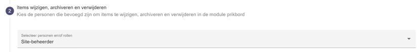 Schermvoorbeeld van wijzigen/verwijderen rechten instellen