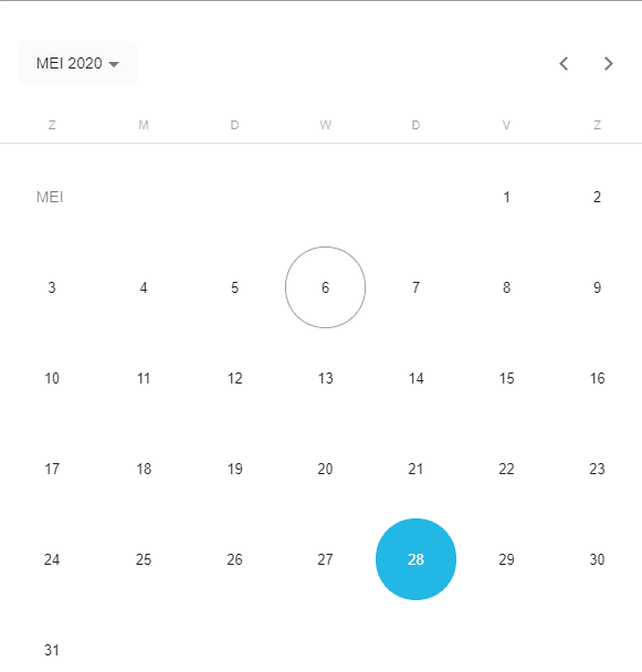 Uitvoerdatum kiezen voor actiepunt