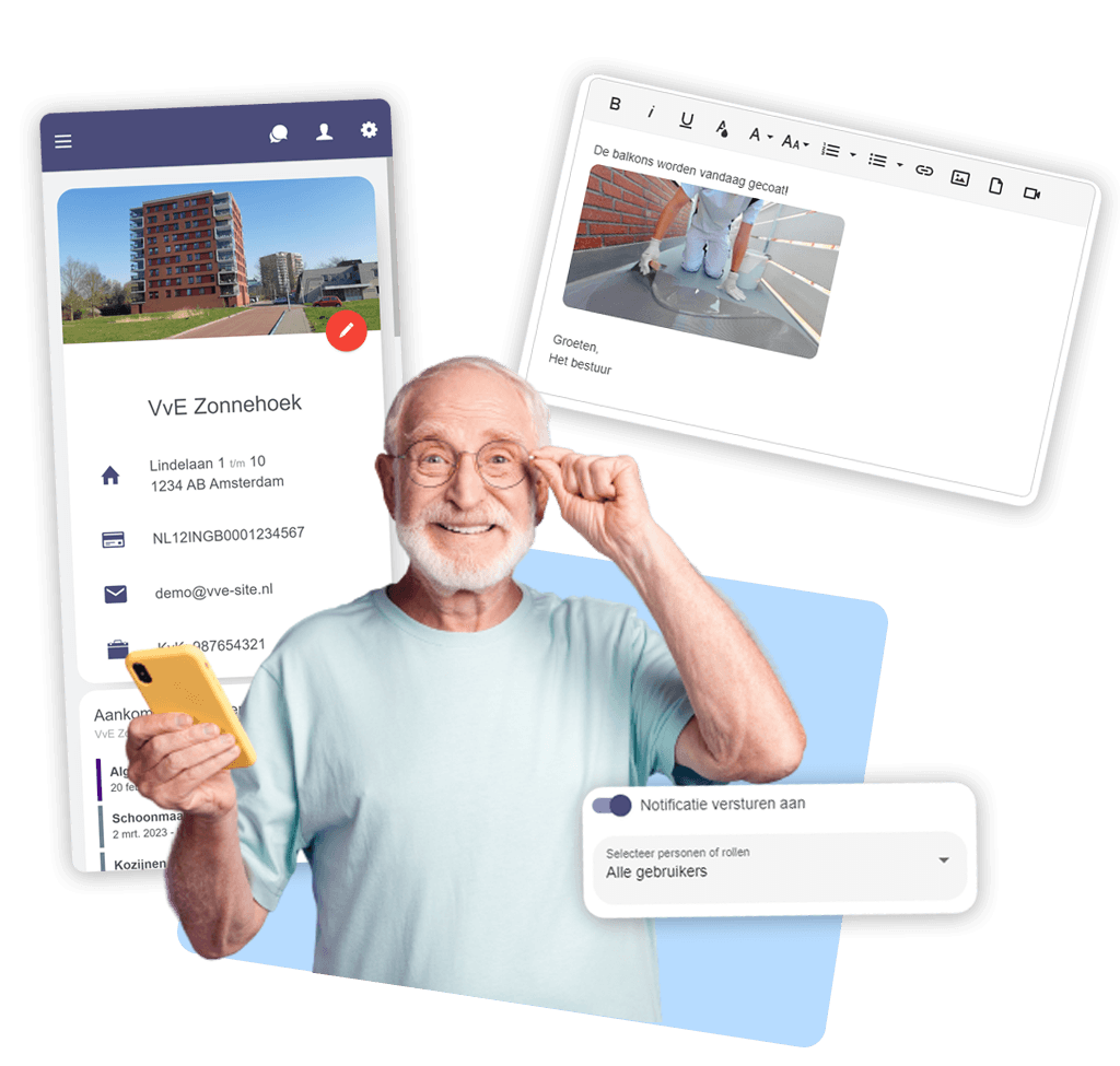 VvE Software Interface - Beheeroplossing voor verenigingen van eigenaren