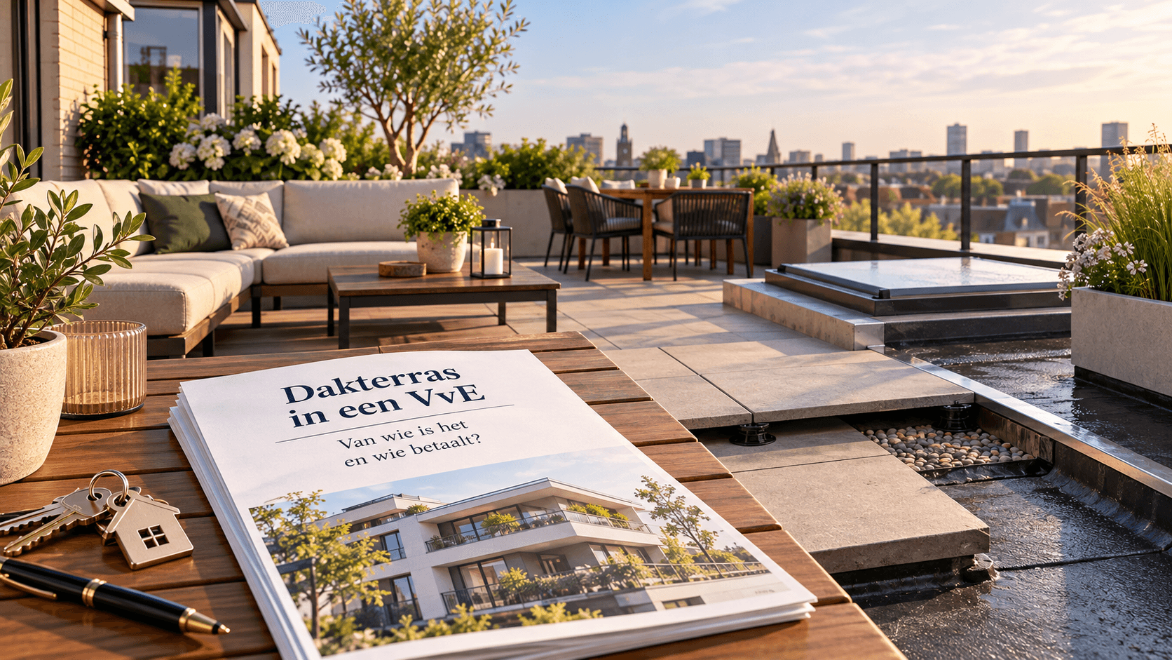 Dakterras in een VvE: van wie is het en wie betaalt?